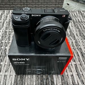 COPY - Sony Alpha 6400 Camera (Body+16-50mm Lens) AND 55-210mm f/4.5-6.3 Teleph…